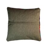 Housse de coussin kilim turc vintage, 40 x 40 cm