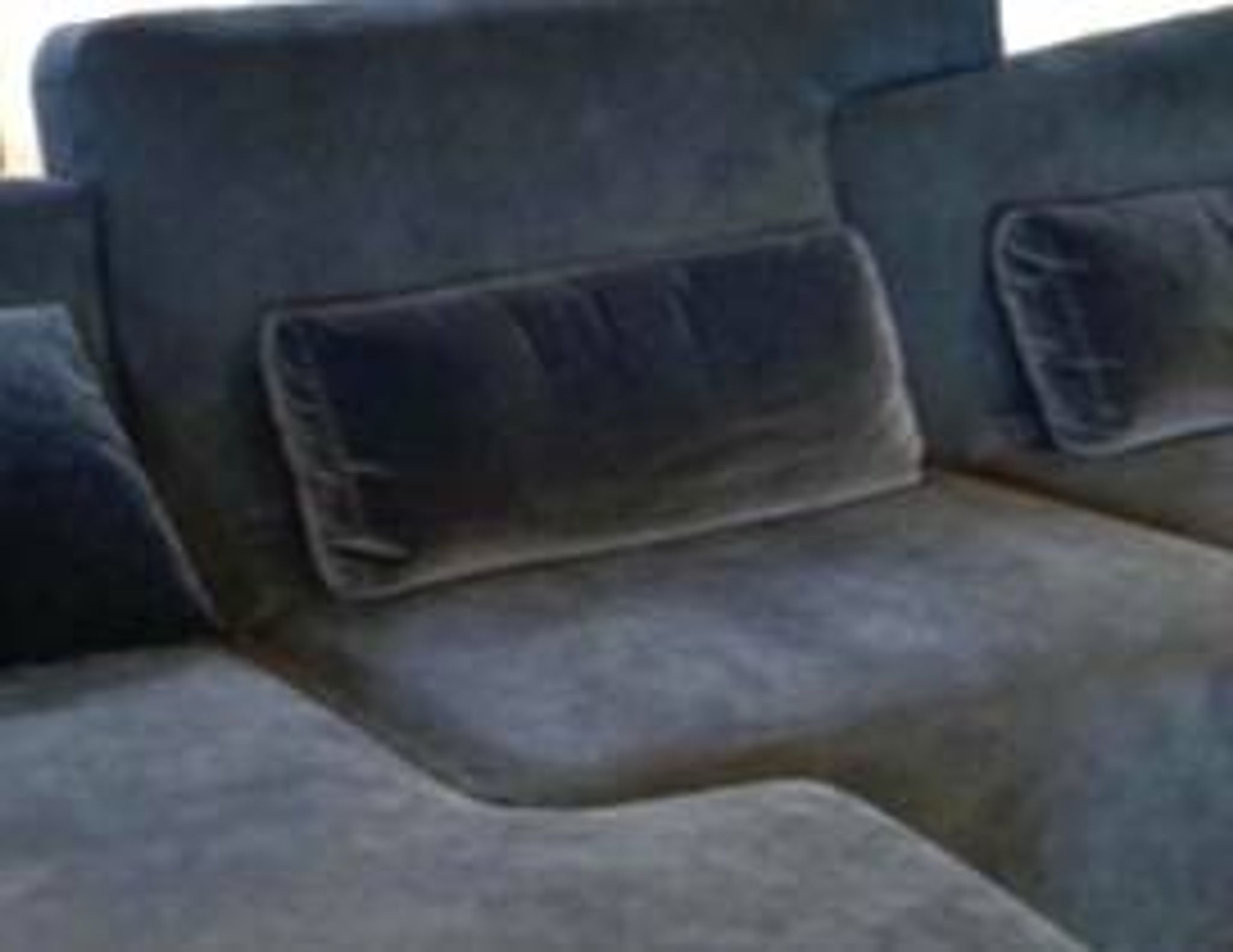 High-end black fabric sofa Confluence Ligne Roset