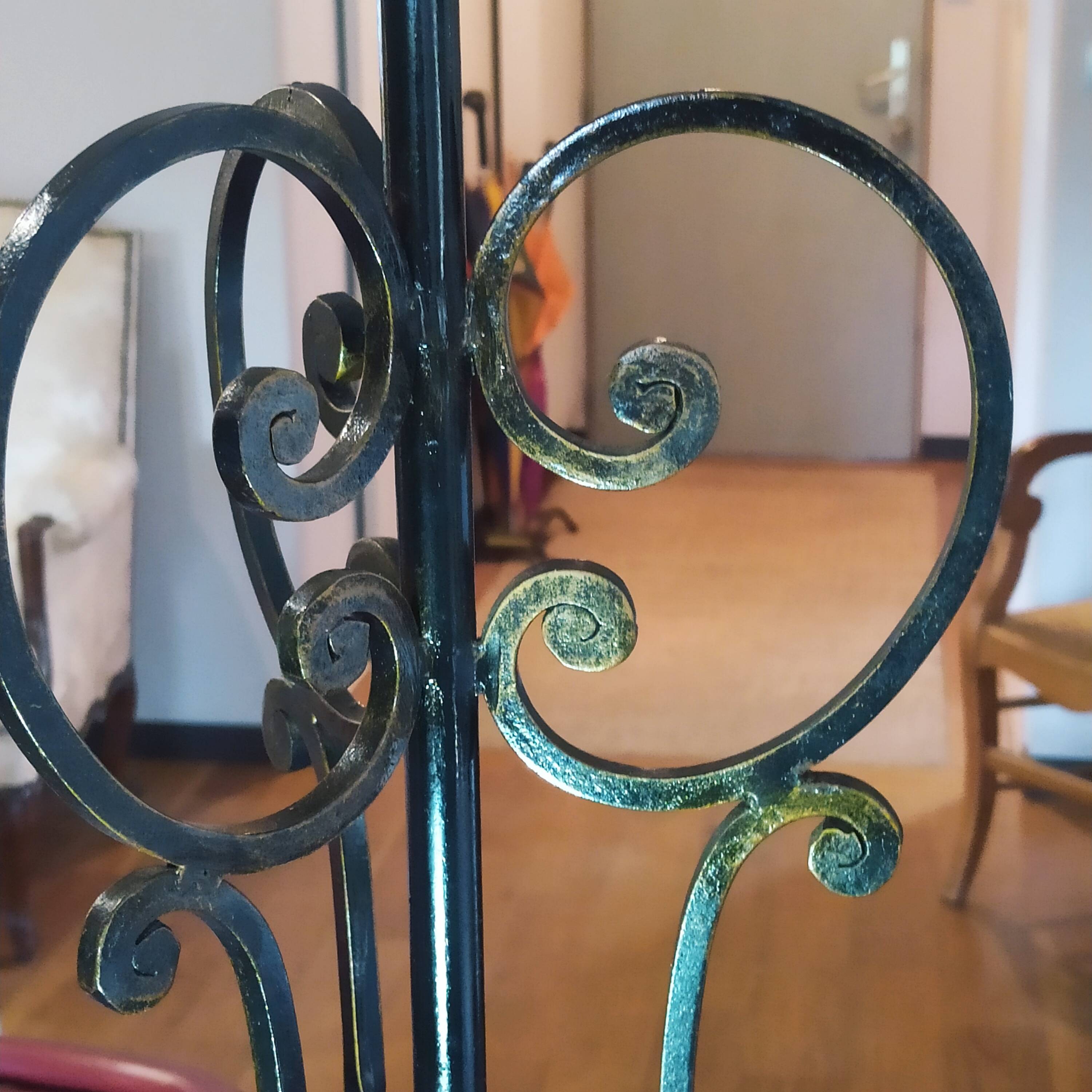 1950 wrought iron lampshade