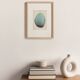 Painting on "pebble" paper from the "mineral" series B317, signed eawy