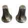 silver-plated salt and pepper shakers - Art Deco period