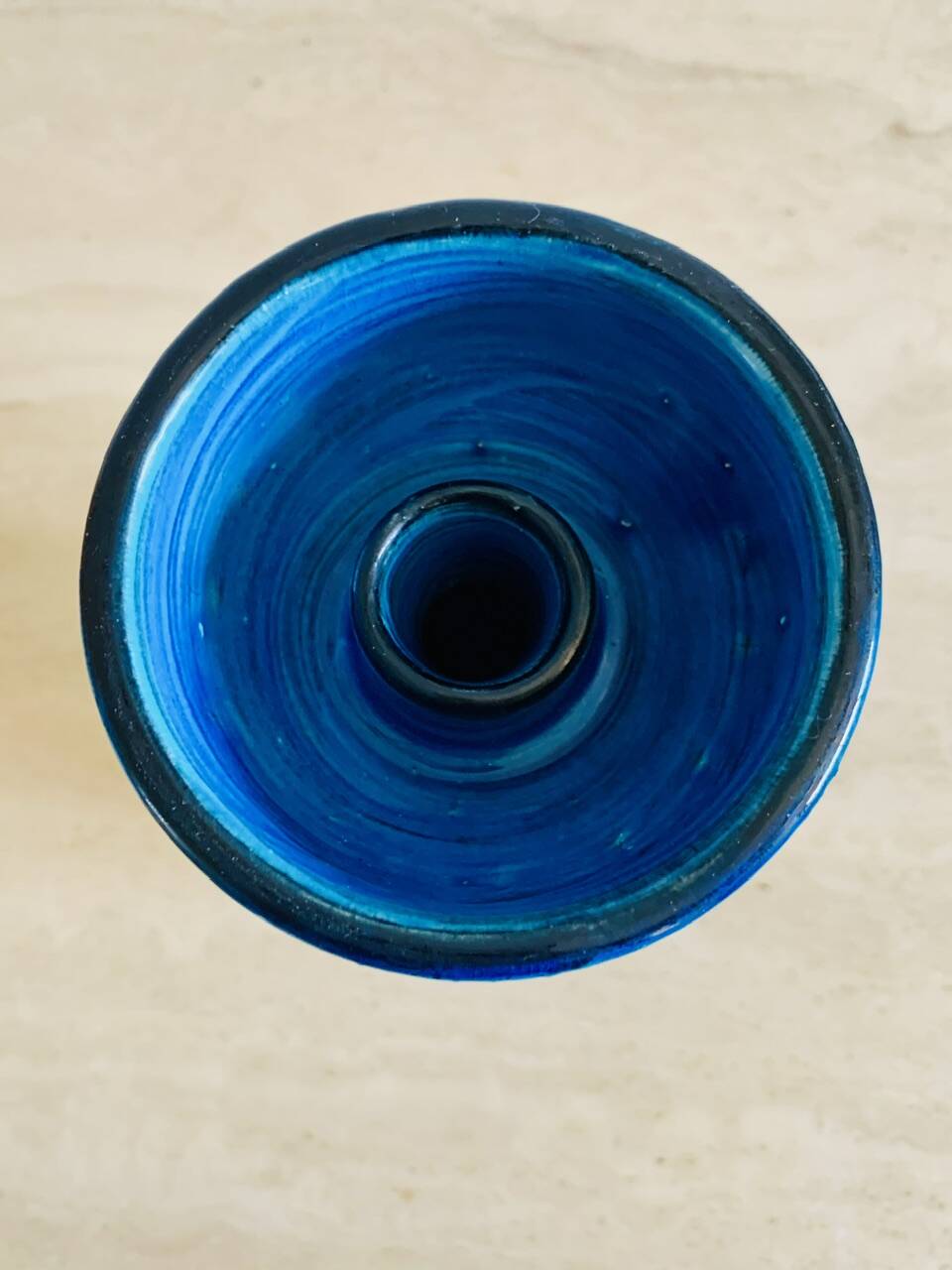 Bougeoir / Vintage Candle Holder Rimini Blue by Bitossi, 1950s