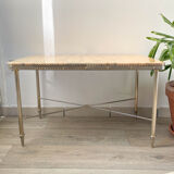 Marble and bronze coffee table Neoclassical style