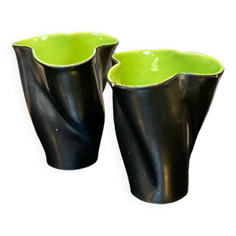 Vase Elchinger moderniste mouchoir