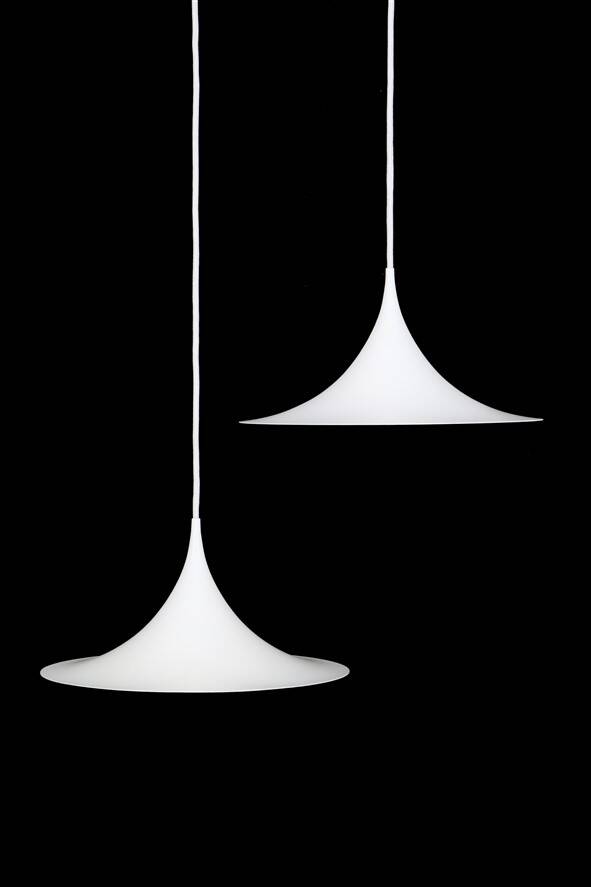 Ensemble de 2 lampes suspendues 'Semi' 38 cm Fog & Mørup / Torsten Thorup / Claus Bonderup / design danois moderne