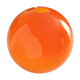 Orange opalin glass globe suspension - vintage 70s