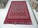 Hand-knotted Red Tunisian Ethnic Berber Wool Rug Margoum