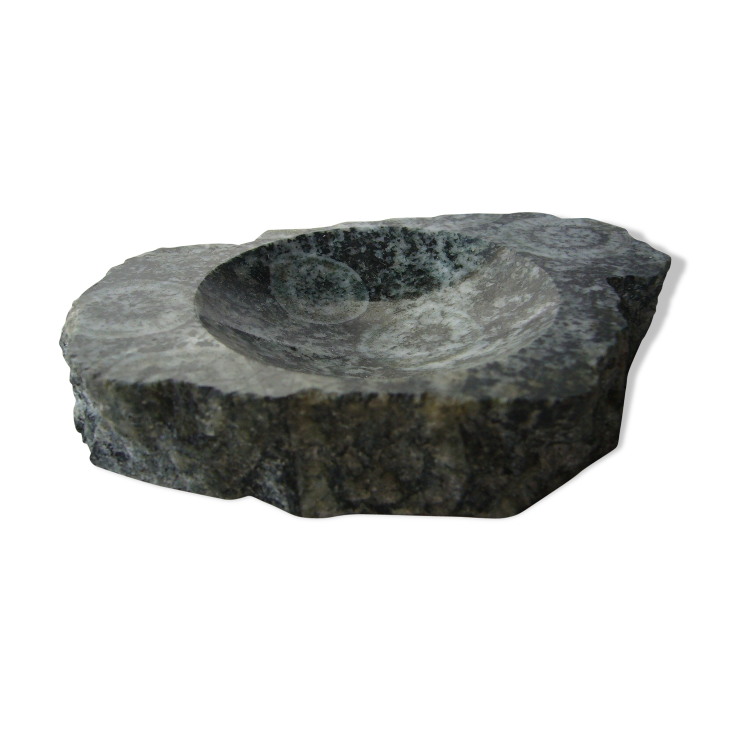 Vintage granite ashtray