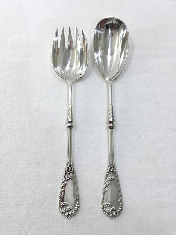 Couverts à salade en argent Léon Lapar