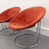 Coffee Table & Chairs Set by E. Lusch for Lusch & Co., 1960s, Set of 3