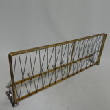 Vintage aluminum wall coat rack