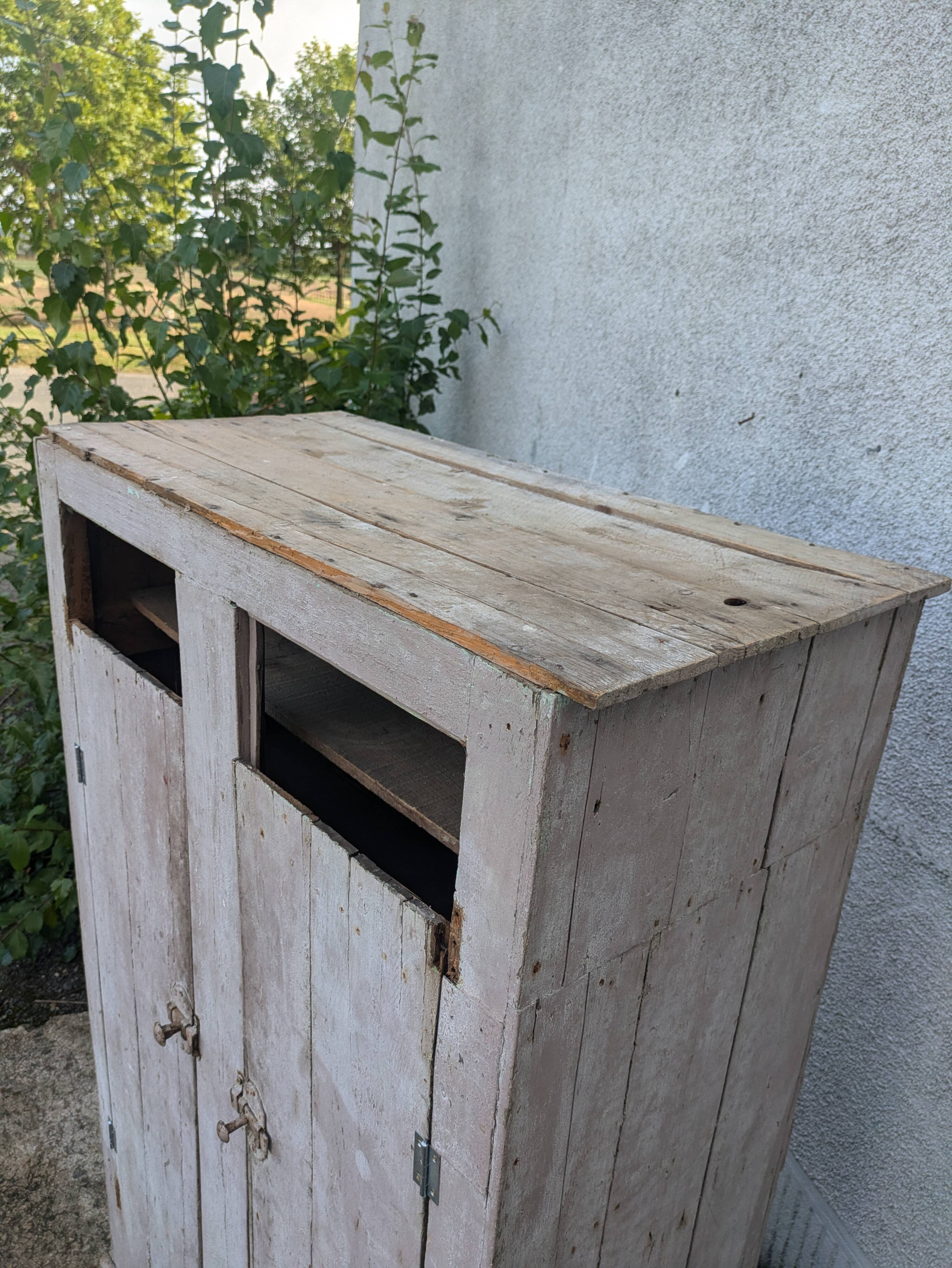 Small patinated cabinet