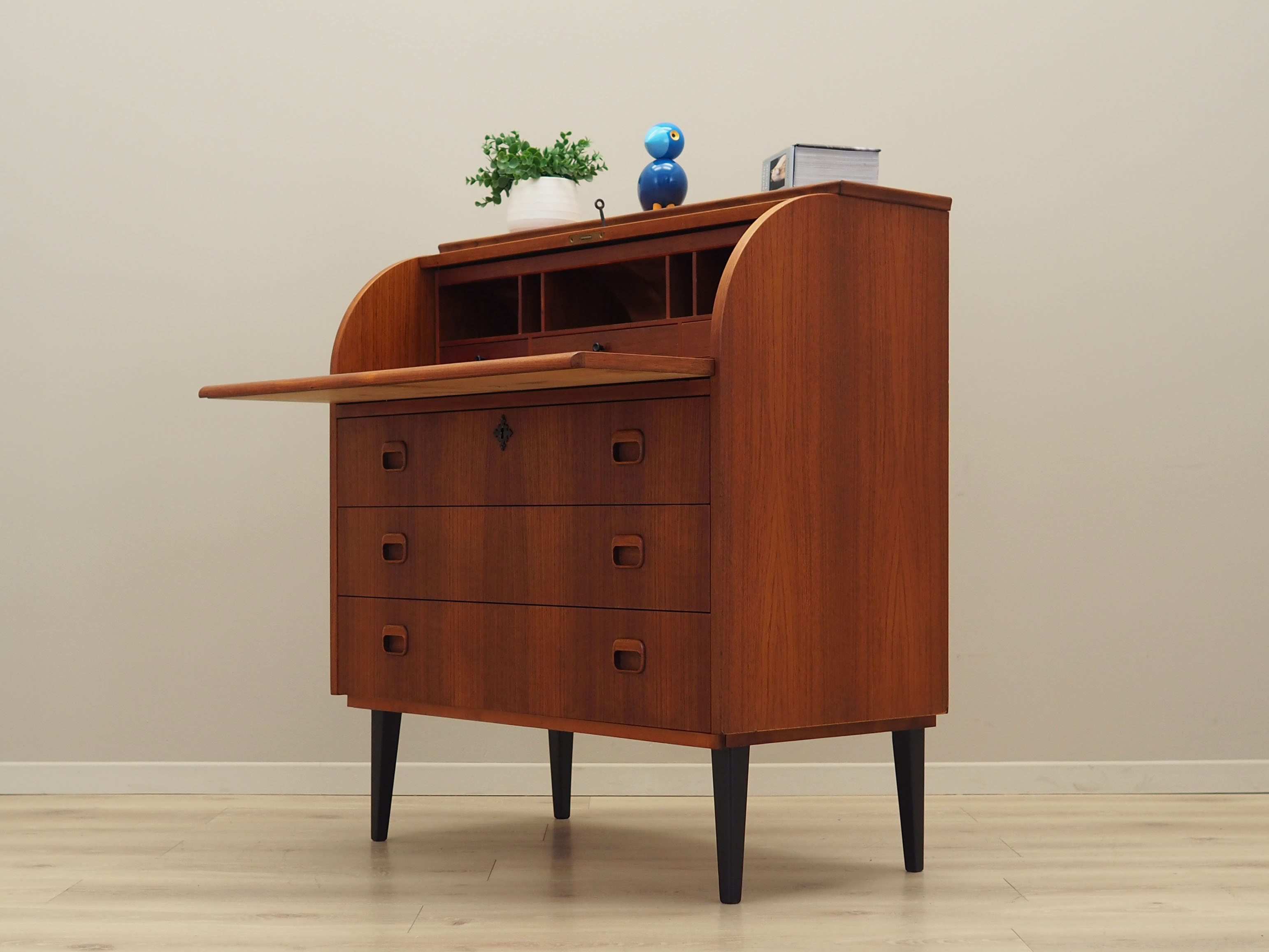 Teak secretary, Danish design, 1970s, production Denmark