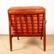 Pair of Danish armchairs in solid teak and fabric, Svend Aage Eriksen 1960.