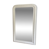 Louis Philippe mirror from the late 19th century. 140x85. White.