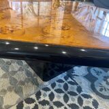 Table basse en loupe d’orme vintage 70s