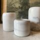 Series of marble candlesticks