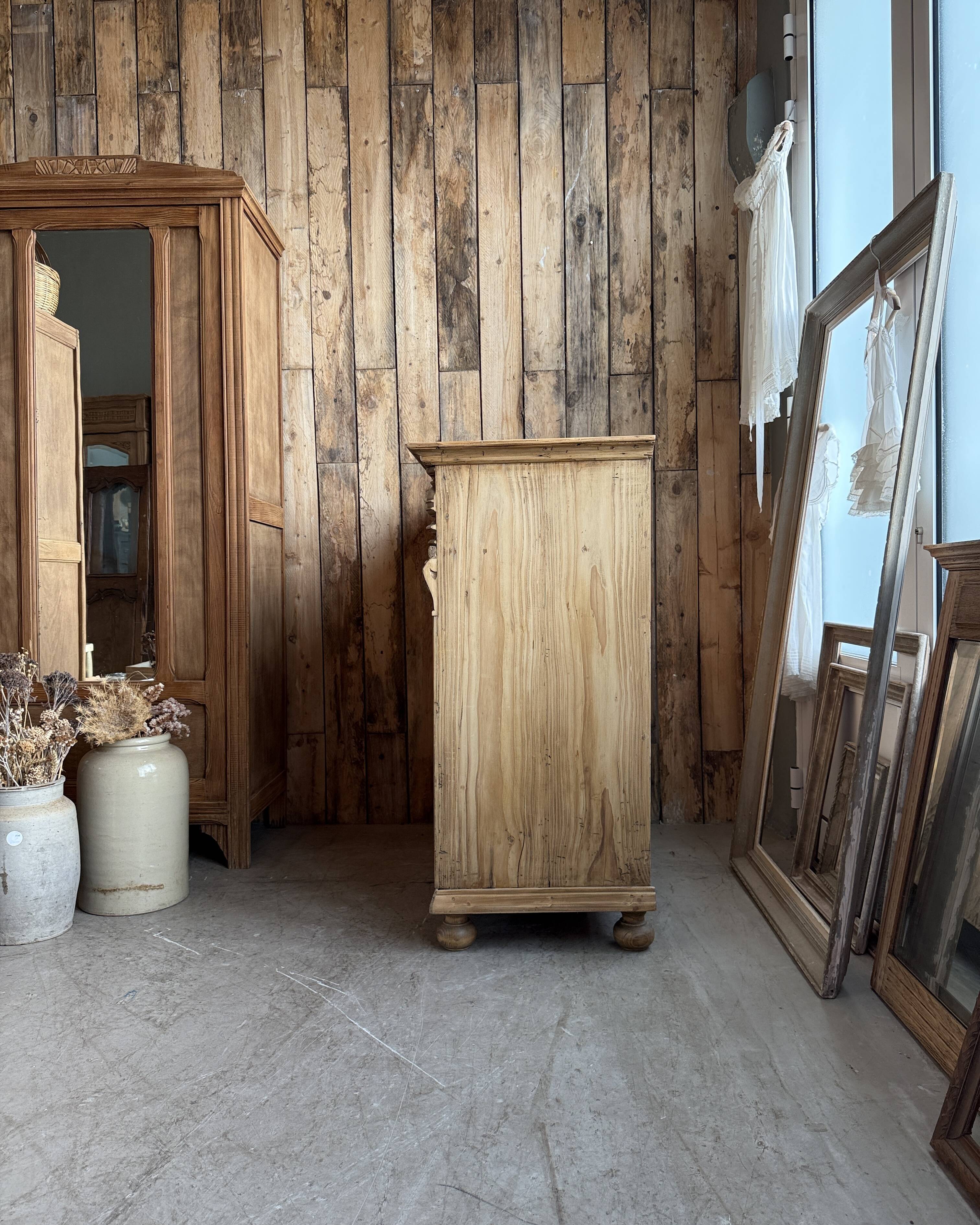 Antique solid pine sideboard