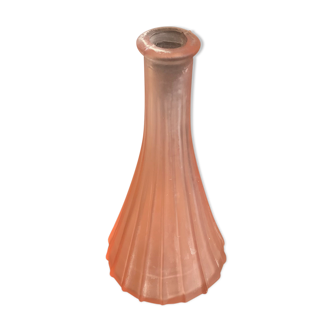 Soliflore en verre rose