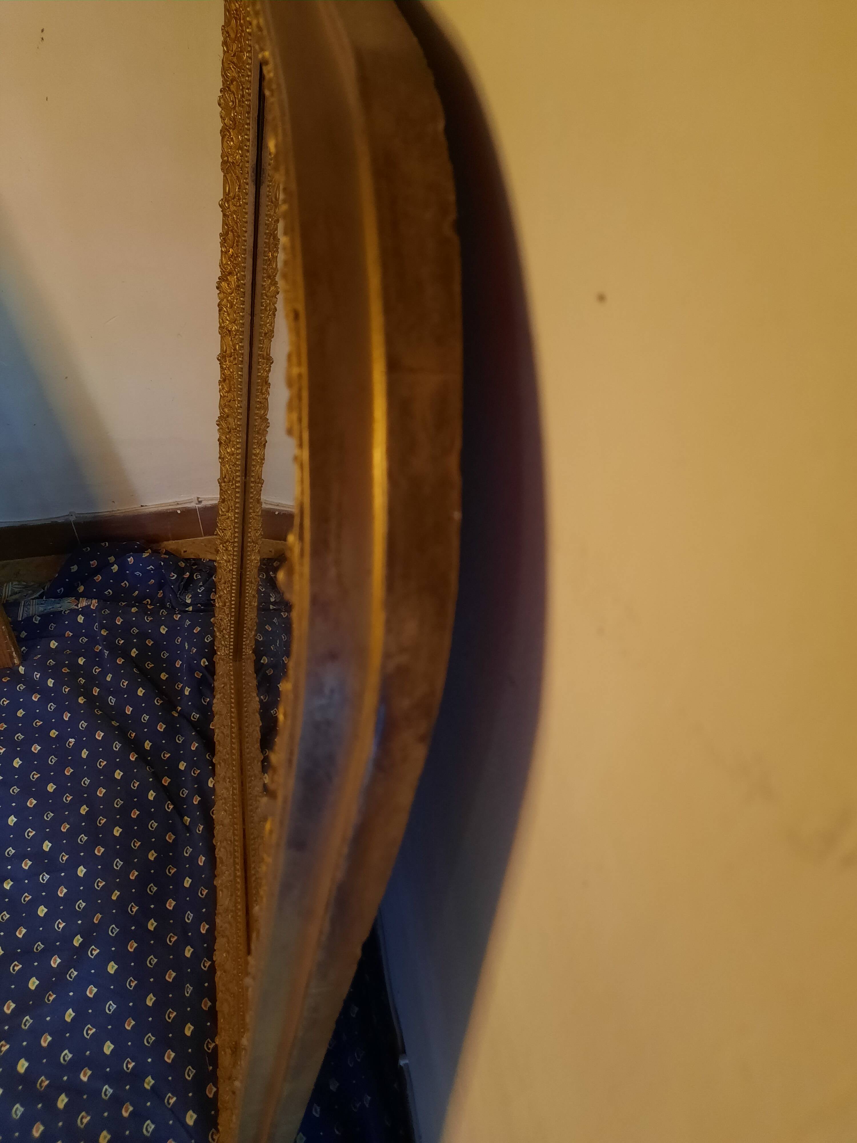 Large golden Louis Philippe mirror