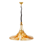 Suspension Tulip Cosack, années 1970, laiton, 60 cm, E27