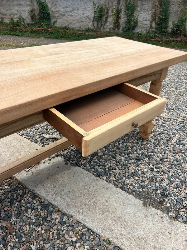Table de ferme bois massif