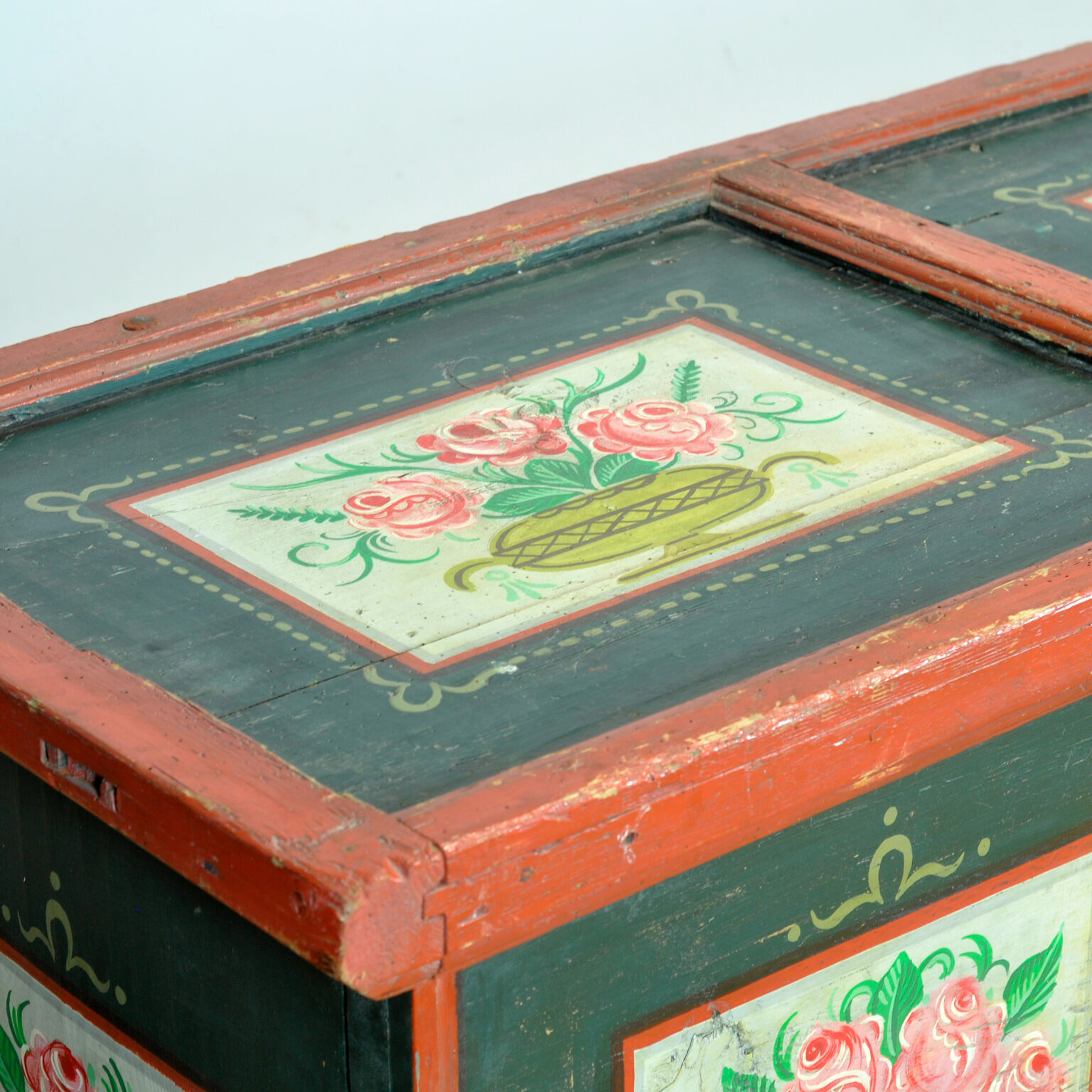 Folk art bridal chest, dated 1795