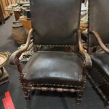 Pair of Louis XIII armchairs