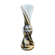 Vase en verre marbré