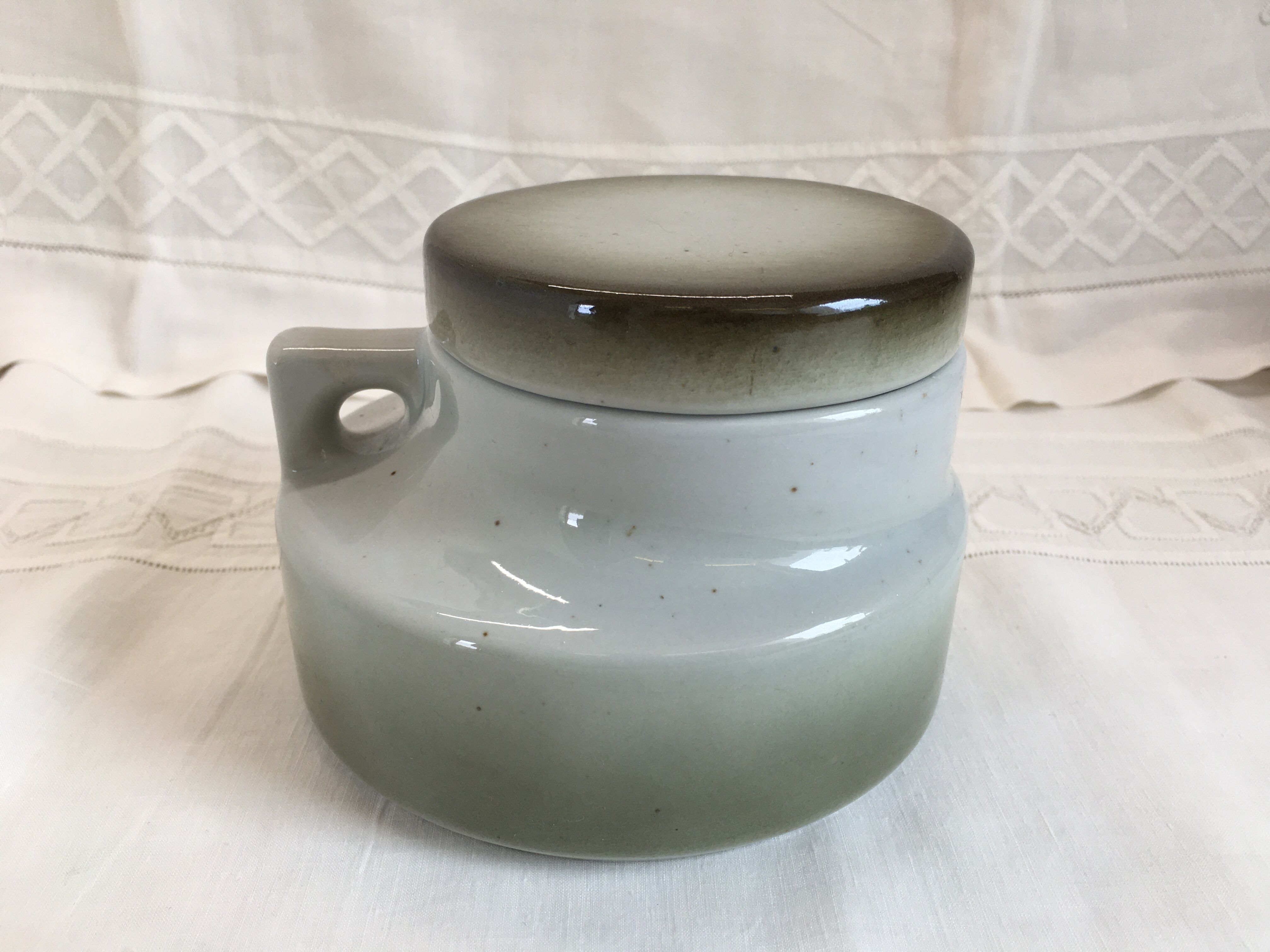 Rare coffee / tea service in Brenne sandstone "Grand Feu" - France 70s