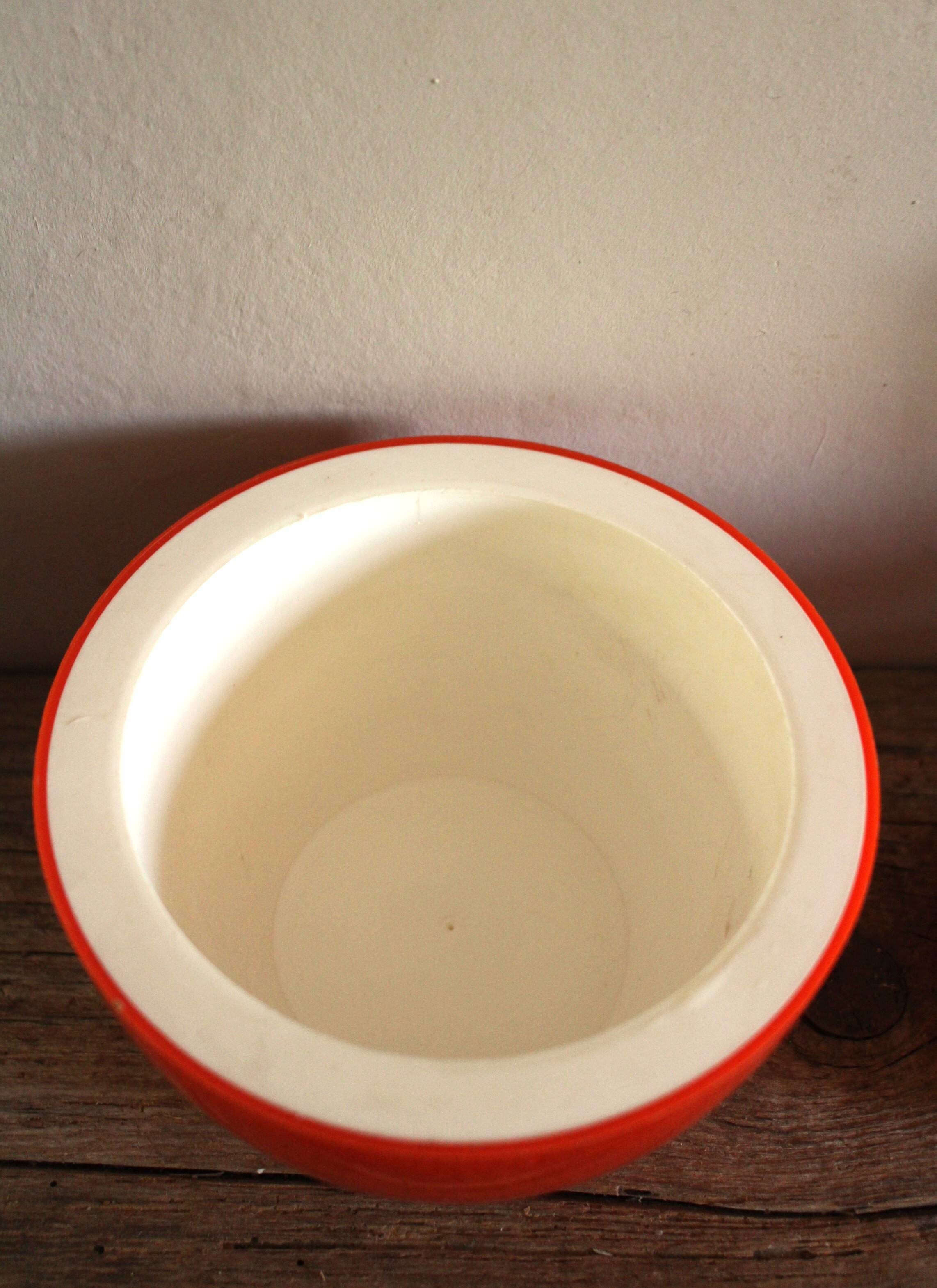 Vintage seventies plastic apple ice bucket