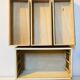 Children's commode, doll or mastery from the 1960s mahogany veneer.