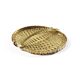 Hollywood regency monumental braided brass tray / centerpiece, Italy  1970