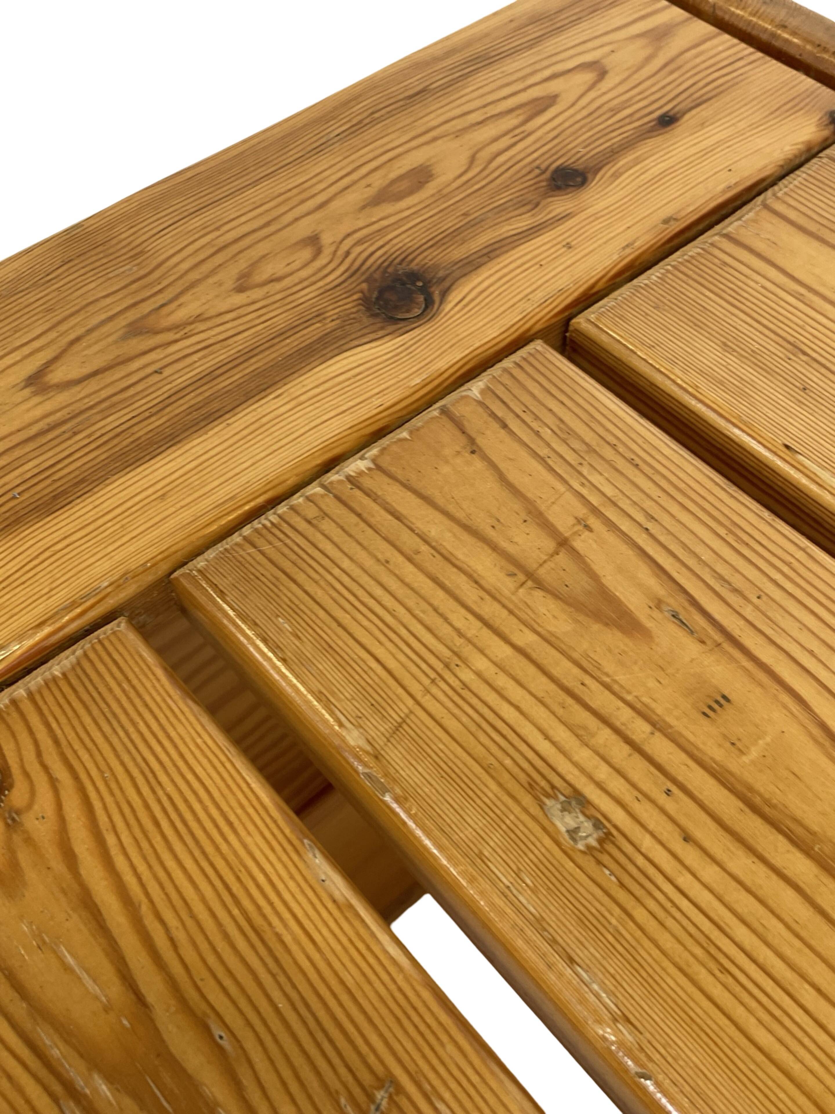 Vintage Coffee Table Pine Wood Design 1970s Coffee Table