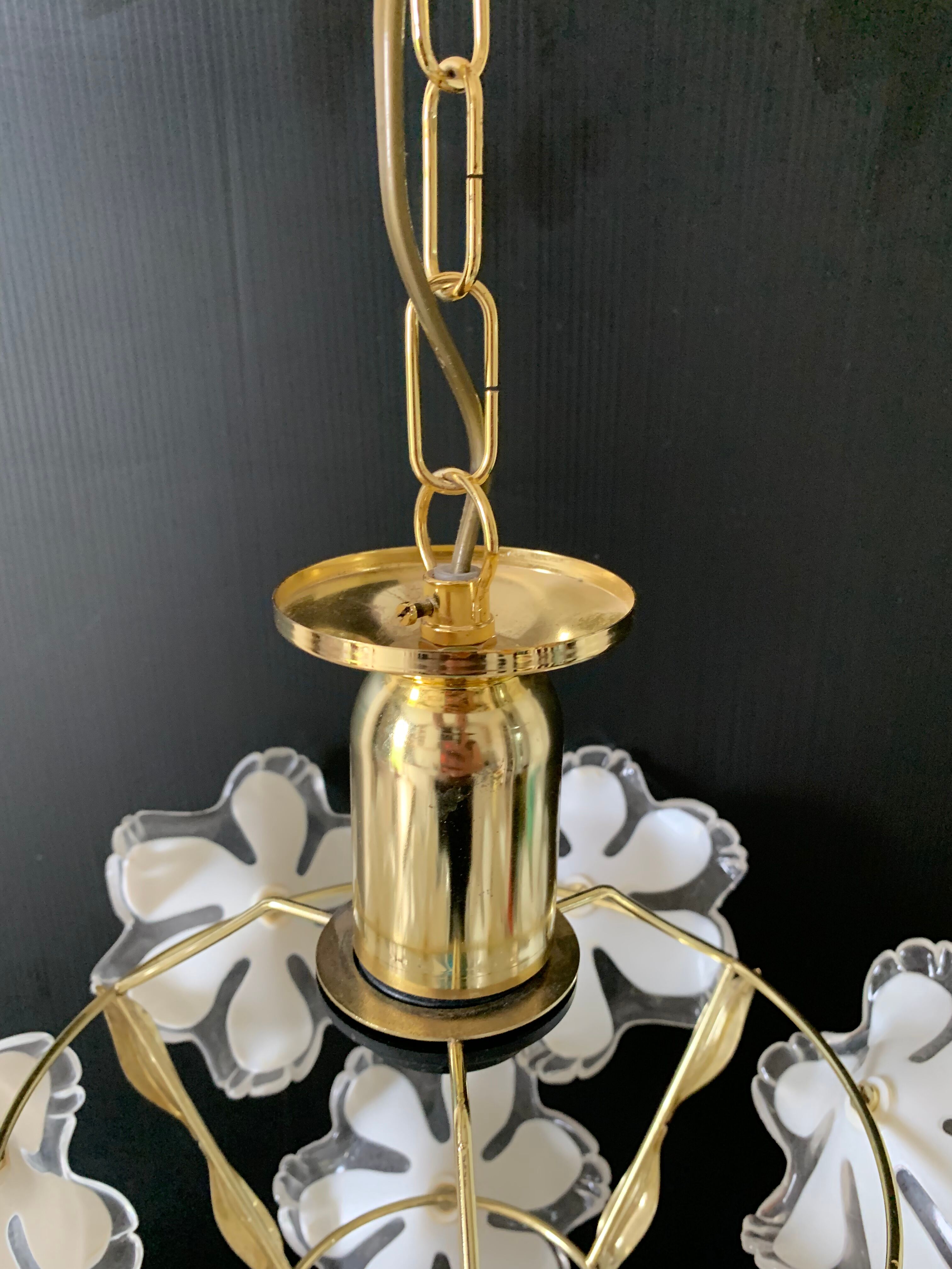 White flower chandelier