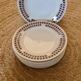 10 flat plates Faience de Givors 1930