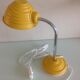 Yellow vintage metal desk lamp 70s