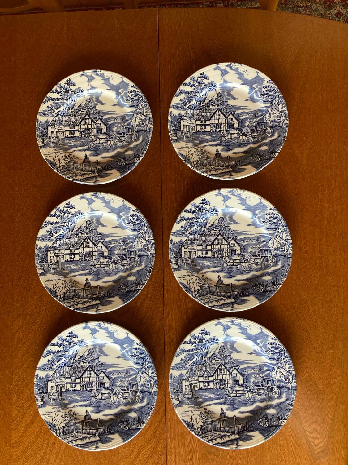 6 flat plates English Style / Lunéville France