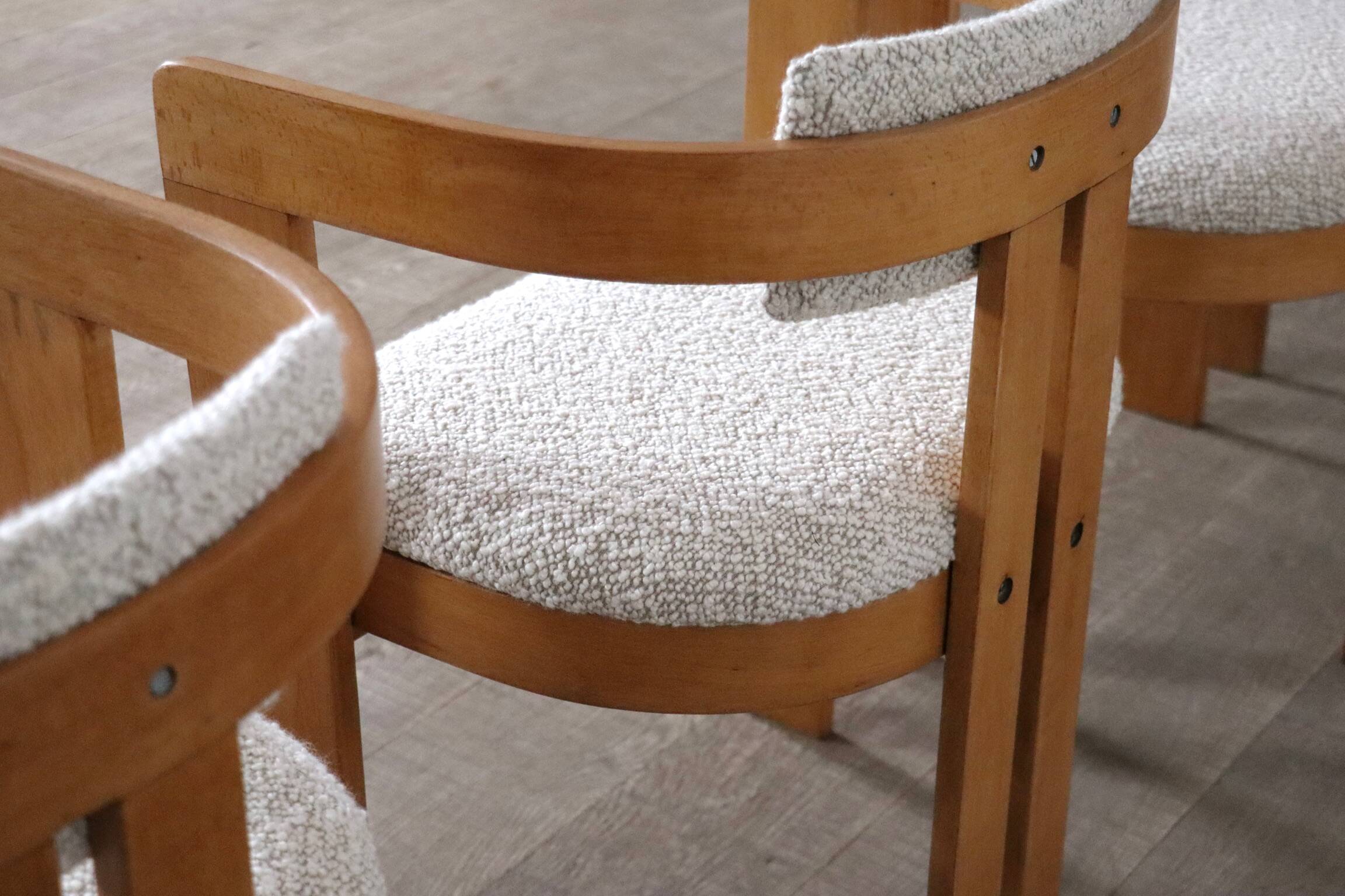 Pigreco Dining Chairs By Afra & Tobia Scarpa With Bentwood Frames, Set Of S