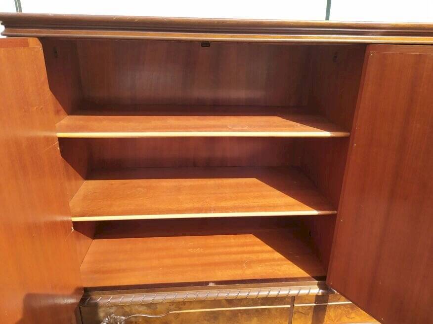 Louis XV Sideboard - Canework - Display Case - 4 Drawers - Wood