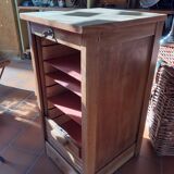 Filing cabinet with curtain