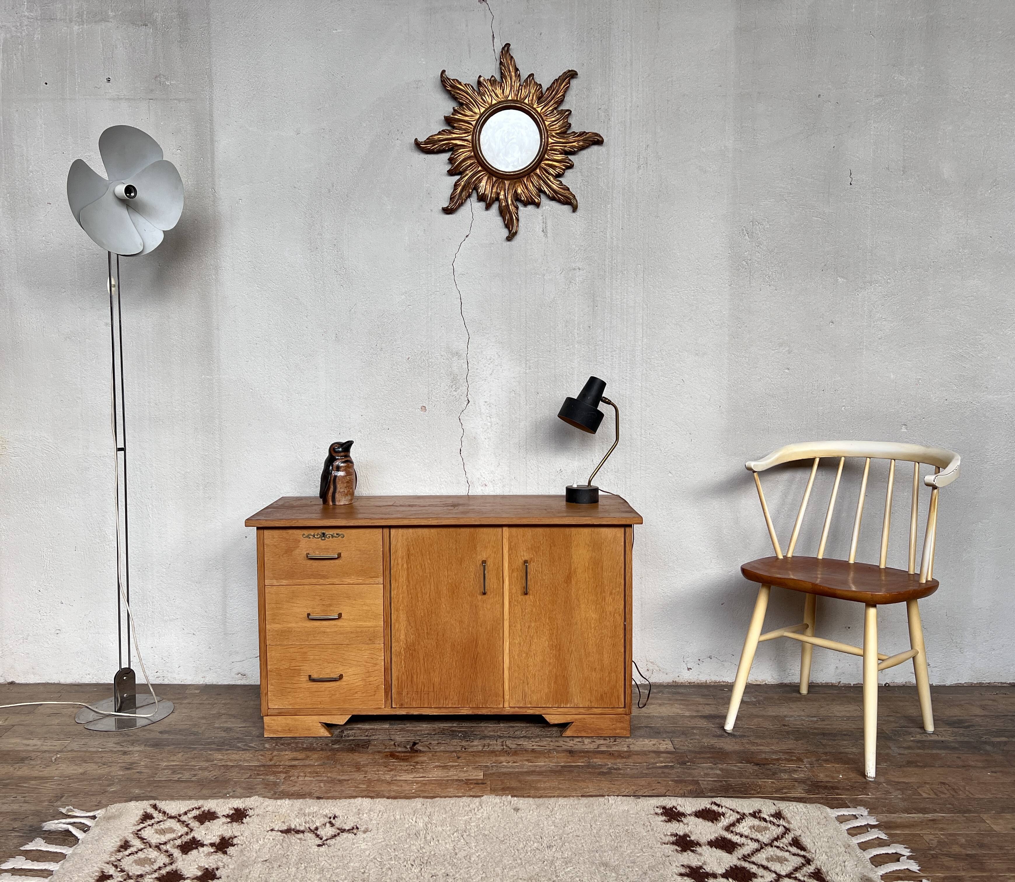 Vintage french modernist tv/hifi cabinet 1960