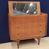 Scandinavian teak veneer dressing table, 1970s