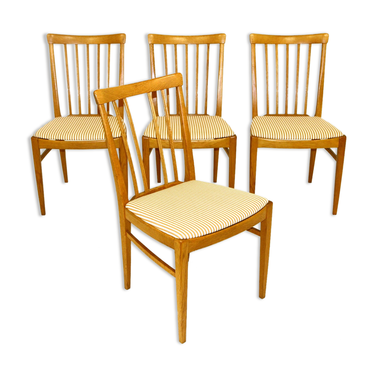 Set of 4 chairs "Hergården", Carl Malmsten., Sweden, 1970