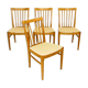 Set of 4 chairs "Hergården", Carl Malmsten., Sweden, 1970