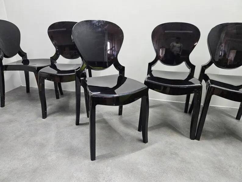 Set of Five design Chairs Queen, Pedrali, Claudio Dondoli and Marco Pocci, 2000s