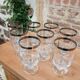 8 verres à pied vintages