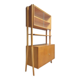 Mid century wall shelf bookcase by František Jirák for Tatra nábytok, 1960´s