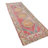 3x9 Red Classic Vintage Persian Runner Rug, 104x280Cm