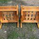 pair of oak armchairs - Sweden 1960s